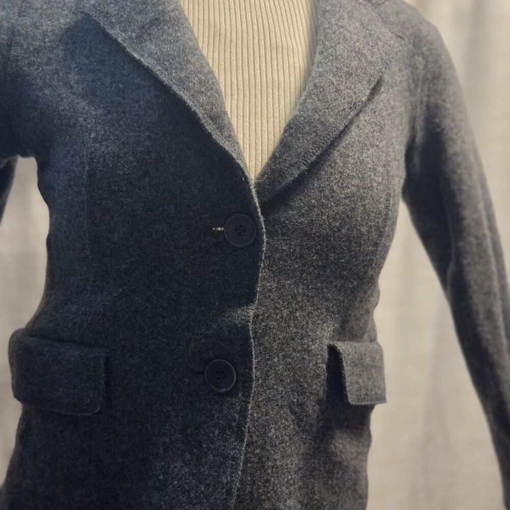 Talbots women's wool grey jacket blazer